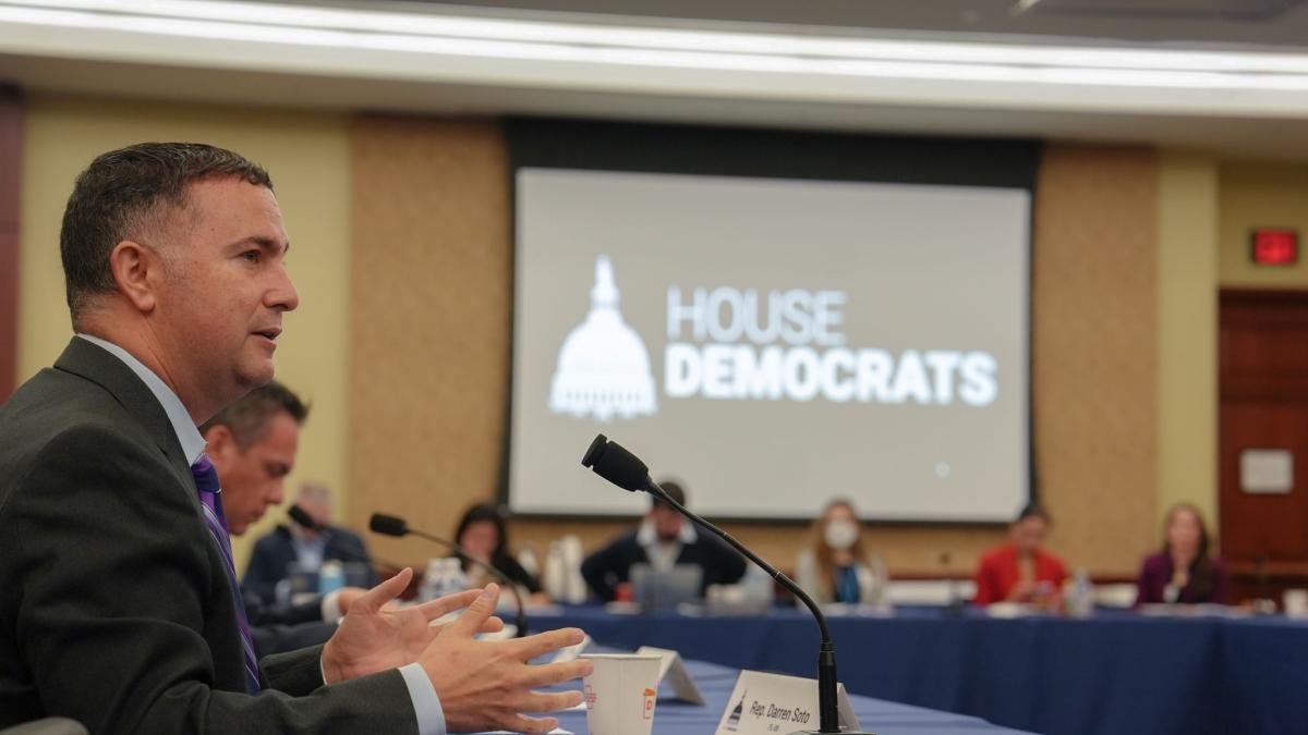 Soto with House Democrat background