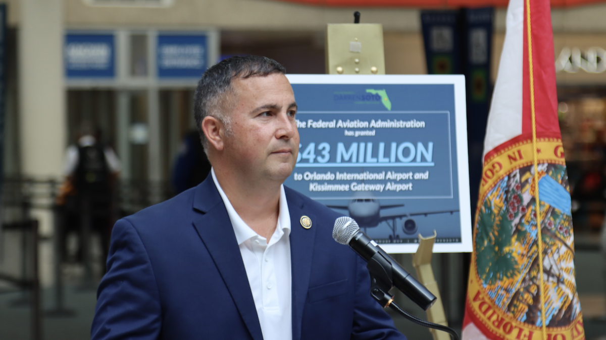 Rep. Soto at MCO presser