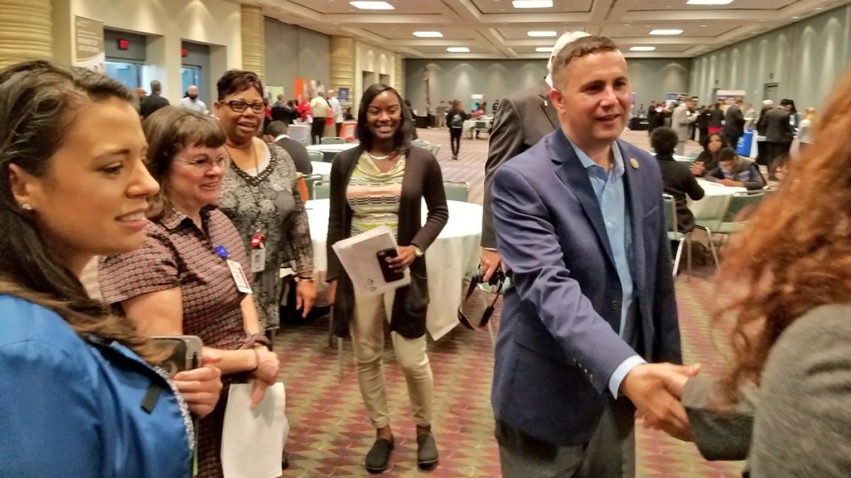 Rep. Soto with constituents