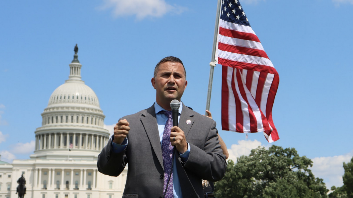 Darren Soto stands in front of the U.S. Capitol 