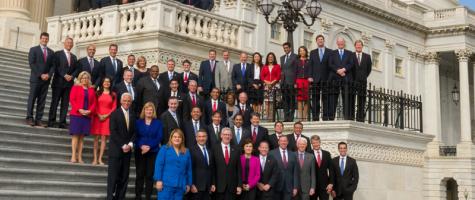 Freshmen Members of the 115th Congress at the U.S. Capitol