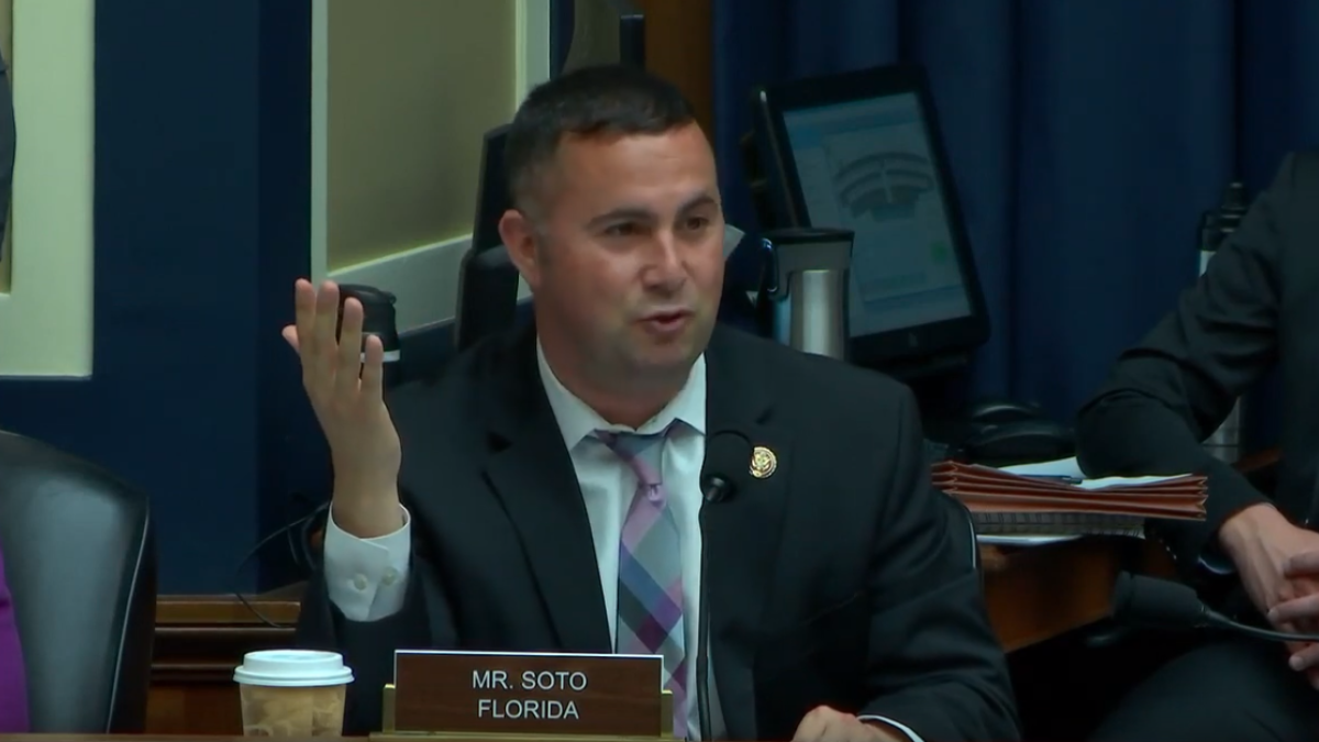 Rep. Soto speaking at a committee